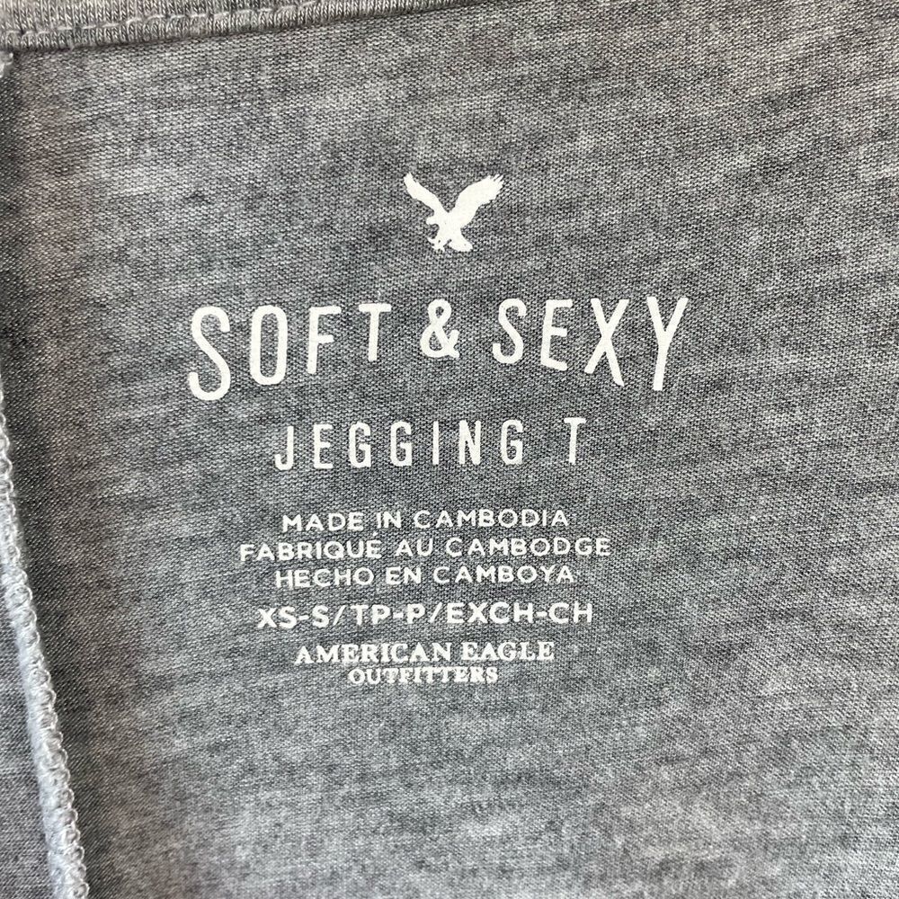 American Eagle Soft & Sexy Jegging T-Shirt Size XS EUC - Picture 8 of 9